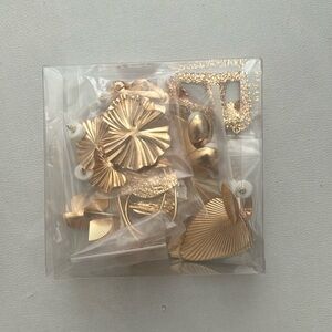 10 Pack Vintage Gold Earrings